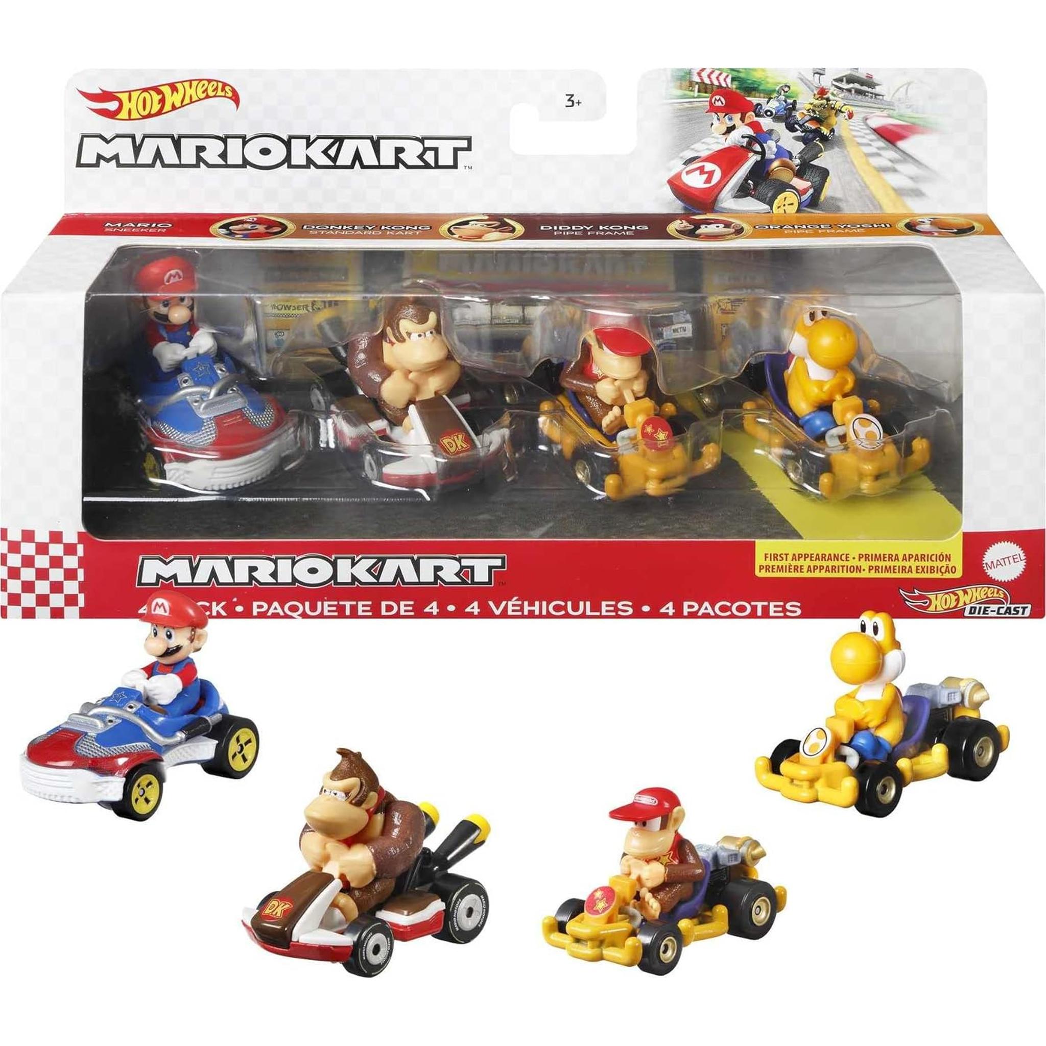 ホットウィール(Hot Wheels) マリオカート 4パック 【3才~】 986E